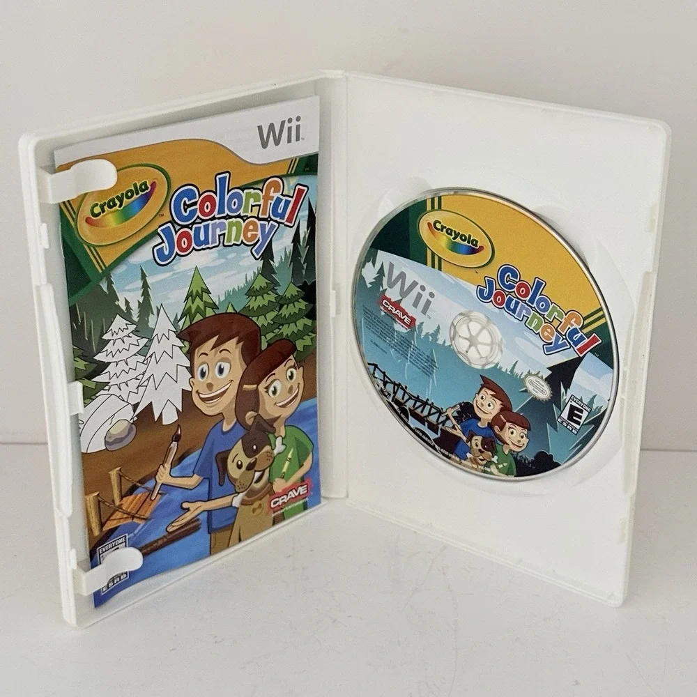 Crayola Colorful Journey (Nintendo Wii, 2009) With Manual Tested Working